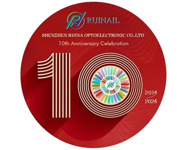 Gratulacje z okazji 10. rocznicy powstania Shenzhen Ruina Optoelectronic Co., LTD