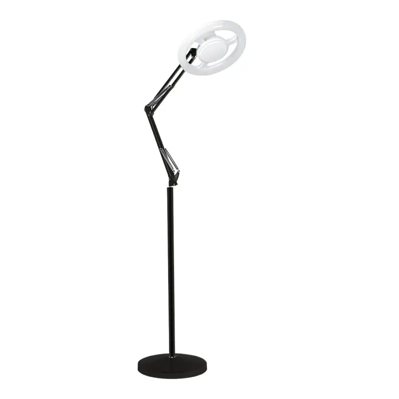 Lampa podłogowa zimno białe światło rzęsy paznokci tatuaż światło