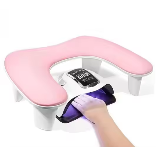 Poduszka podłokietnika do profesjonalnego manicure w kształcie litery U
